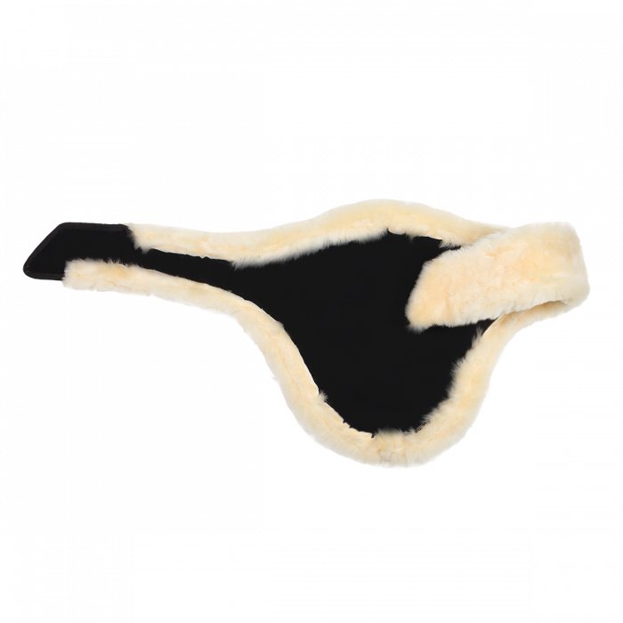 Artificial sheepskin lining for belly guard girth