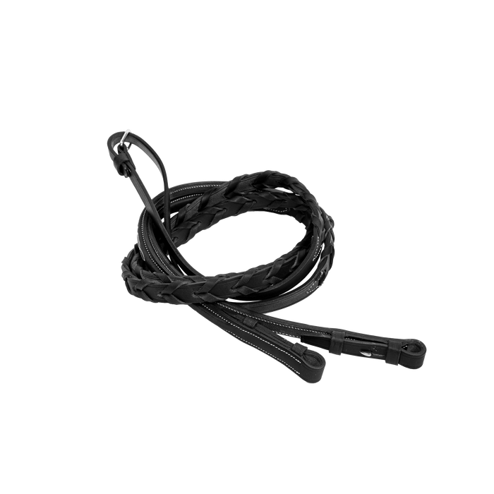 Hunter braided reins