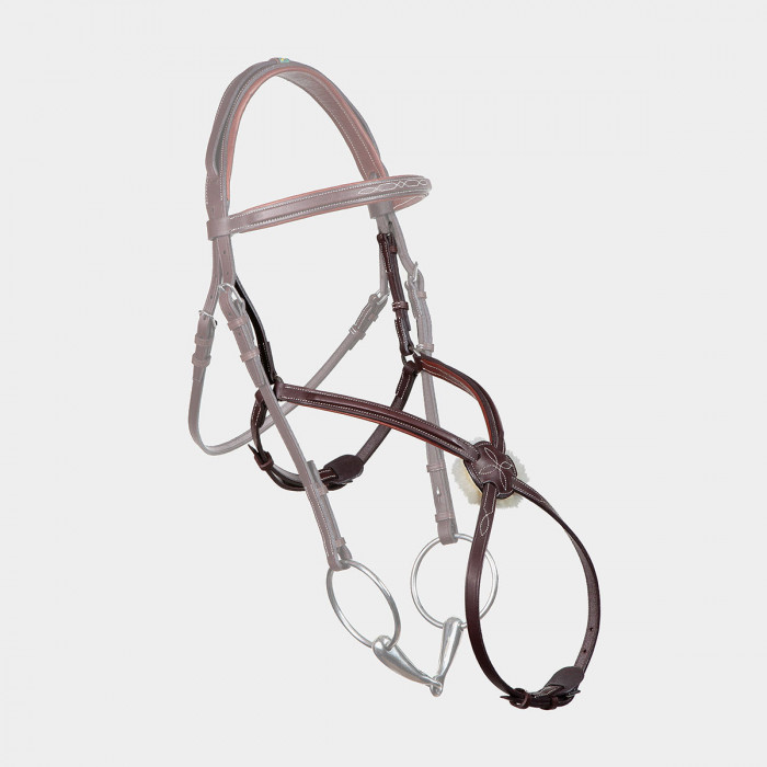 Raised figure 8 noseband