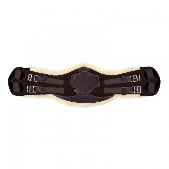 V-Strap girth with artificial sheepskin lining