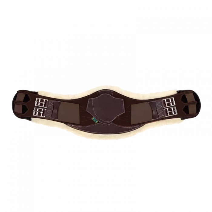 Makila girth with artificial sheepskin lining