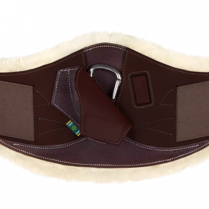 Makila girth with artificial sheepskin lining